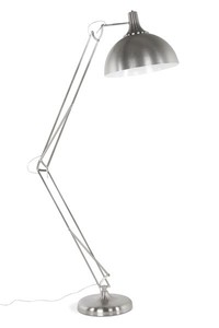 Wundersch�ne Stehleuchte aus geb�rstetem Metall von Casa Padrino - Hochwertige Qualit�t Lampe Leuchte