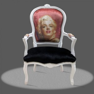 Casa Padrino Barock Salon Stuhl Marilyn Monroe - Barock Antik Stil M�bel