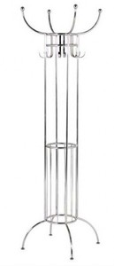 Casa Padrino Designer Luxus Garderobenstnder Paris Silver - vernickeltes Aluminium - sehr edel