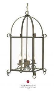 Casa Padrino Barock H�ngeleuchte Antik Gold  37 x H. 100 cm - Barock Lampe