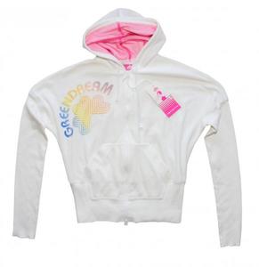 Fornarina Skateboard Damen Zip Sweater Shila White