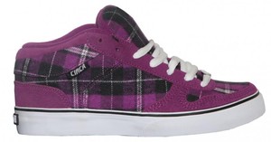 Circa Skateboard Schuhe 8 Track Purple/White/ Black Plaid Sneakers Shoes