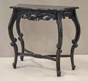 Casa Padrino Barock Konsolentisch Antik Stil Schwarz - Shabby Chic - Medium Size