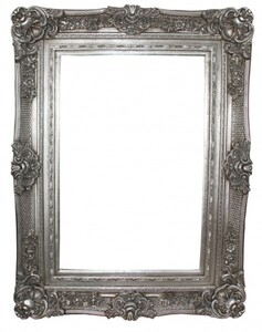 Casa Padrino Barock Wandspiegel Silber Antik-Look H�he 130 cm, Breite 96 cm - Edel & Prunkvoll