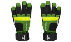 Koston Slide Handschuhe Longboard Gloves Grn / Gelb / Schwarz - Skateboard Handschuhe - Slidegloves Slider Glove Set mit Security Reflector System