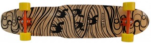 Koston Longboard Kicktail Carver Komplettboard Silk Road 44.0 x 9.75 inch - Profi Longboard Komplett Cruiser