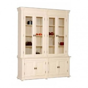 Casa Padrino Shabby Chic Landhaus Stil Schrank Buffetschrank 190cm ModF8 - Schrank Esszimmer