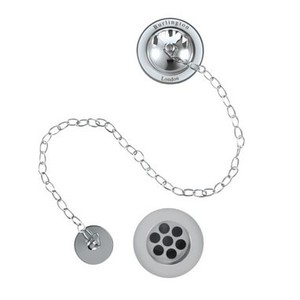 Ab und �berlauf System Chrom f�r freistehende Badewannen