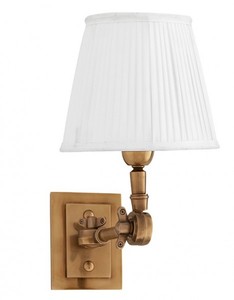 Casa Padrino Luxus 1er Wandleuchte Weiss / Antik Stil Messing - Leuchte - Luxury Collection