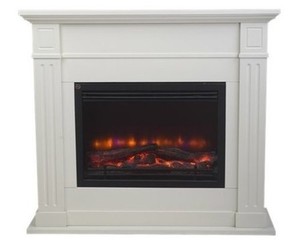 Casa Padrino Jugendstil Elektro Kamin B 100  x H 89 x T 30 cm - Elektrokamin - Wohnzimmer Antik Stil Kamin