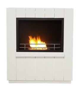 Casa Padrino Bio-Ethanol Kamin B 84  x H 90 x T 24 cm - Wohnzimmer Kamin