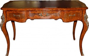 Casa Padrino Luxus Barock Empire Schreibtisch Sekret�r 130 cm - Handgefertigt aus Eichenholz  - Barock Schreibtisch B�ro M�bel