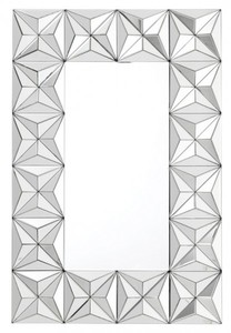 Casa Padrino Luxus Wand Spiegel Art Deco mit Spiegelrahmen 120 x 80 cm - Wandspiegel