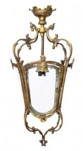 Casa Padrino Barock H�ngeleuchte Messing Oxidiert Antik Stil  Deckenlaterne - Restaurant - Hotel Lampe Leuchte Laterne