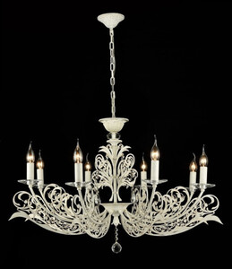 Casa Padrino Barock Kristall Decken Kronleuchter Wei� Gold Antik Stil - M�bel L�ster Leuchter H�ngeleuchte H�ngelampe