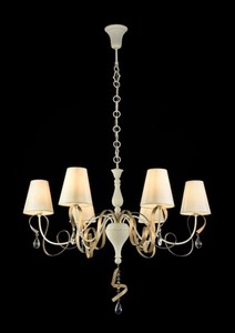 Casa Padrino Barock Kristall Decken Kronleuchter Wei� 87 x H 65 cm Antik Stil - M�bel L�ster Leuchter H�ngeleuchte H�ngelampe