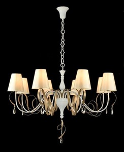 Casa Padrino Barock Kristall Decken Kronleuchter Wei� 100 x H 67 cm Antik Stil - M�bel L�ster Leuchter H�ngeleuchte H�ngelampe