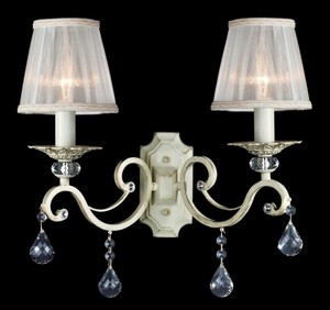 Casa Padrino Barock Kristall Wandleuchte Creme Gold 39 x H 39 cm Antik Stil - Wandlampe Wand Beleuchtung 