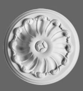 Casa Padrino Stuck Rosette 15 x 15 cm Deckenstuck Deckenrosette Stuckrosette Wandrosette Wandstuck