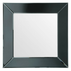 Casa Padrino Luxus Wand Spiegel Neo Klassisch Schwarz / Spiegelglas 91 x 91 cm - Wandspiegel