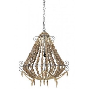 Casa Padrino H�ngeleuchte Deckenleuchte Braun Durchmesser 73 x H 82 cm - M�bel L�ster Leuchter Deckenleuchte Deckenlampe