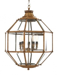 Casa Padrino Luxus Laterne - Luxus Messing H�ngeleuchte Durchmesser 80 x H 98 cm