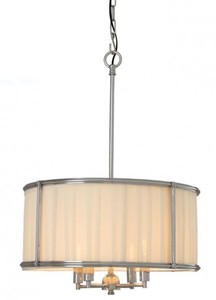 Casa Padrino Luxus Leuchte - Luxus Nickel H�ngeleuchte Durchmesser 52 x H 73,5 cm