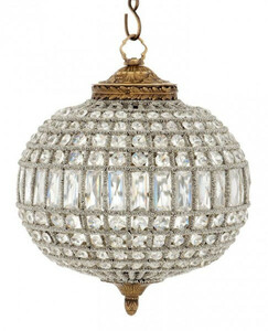 Casa Padrino Luxus Kronleuchter - Luxus H�ngeleuchte Antik Messing Durchmesser 38 x H 45 cm