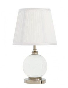 Casa Padrino Luxus Tischleuchte Nickel Durchmesser 11 x 25 x H 42 cm - Luxus Hotel Leuchte 