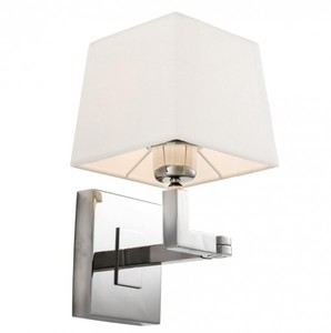 Casa Padrino Luxus 1er Wandleuchte Nickel - Luxus Hotel Restaurant Leuchte