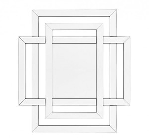 Casa Padrino Designer Luxus Wandspiegel 100 x H 110 cm - Luxus Hotel Spiegel