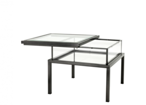 Casa Padrino Luxus Art Deco Designer Beistelltisch Bronze 65 x 65 x H. 55,5 cm - Luxus Kollektion