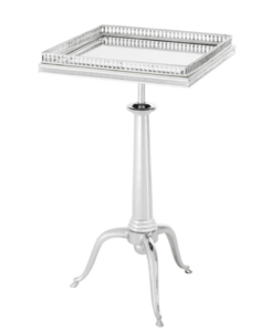 Casa Padrino Luxus Art Deco Designer Beistelltisch Silber - Luxus Hotel Tisch 