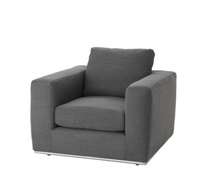 Casa Padrino Luxus Art Deco Kiefernholz Sessel Grau - Luxus Sessel