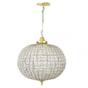 Casa Padrino Barock Decken H�ngeleuchte 35 x H 65 cm - Glas Leuchte / Gold