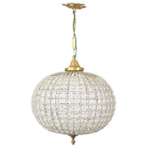 Casa Padrino Barock Decken H�ngeleuchte 35 x H 65 cm - Glas Leuchte / Oxide