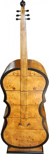 Casa Padrino Art Deco Schubladen Schrank Vogelaugenahorn im Bass Instrumenten Design - Handgefertigt - Biedermeier Mbel
