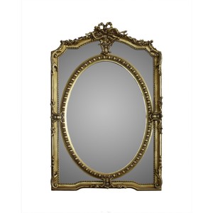 Casa Padrino Luxus Wandspiegel 80 x H. 125 cm - Barock Spiegel