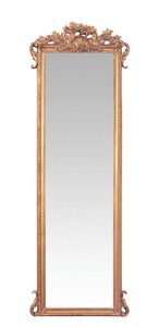 Casa Padrino Barock Wandspiegel Gold  B 67.3 x H 198.5 cm - Edel & Prunkvoll 