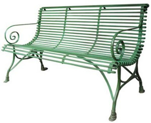 Casa Padrino 3er Gartenbank - Vintage Schmiedeeisen Bank