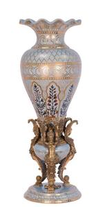 Casa Padrino Porzellan Vase Durchmesser 19,8 x H. 57,2 cm - Hotel Restaurant M�bel