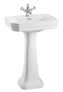 Casa Padrino Luxus Porzellan Waschbecken mit Sockel 56 x 47 x H. 90 cm - Hotel Restaurant M�bel