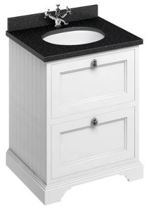 Casa Padrino Waschschrank / Waschtisch mit Granitplatte und 2 Schubladen - Limited Edition