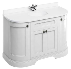 Casa Padrino Waschschrank / Waschtisch mit Marmorplatte und 4 T�ren 134 x 55 x H. 93 cm