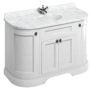 Casa Padrino Waschschrank mit Marmorplatte und 4 T�ren - Jugendstil Design