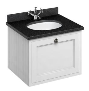 Casa Padrino Luxus H�nge-Waschschrank / Waschtisch mit Granitplatte und Schublade - Jugendstil Design