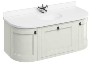 Casa Padrino Luxus H�nge-Waschschrank / Waschtisch mit Marmorplatte Schublade und 2 T�ren