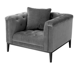 Casa Padrino Luxus Sessel Grau - Wohnzimmer M�bel