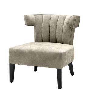 Casa Padrino Luxus Sessel Grau Schwarz - Designer M�bel