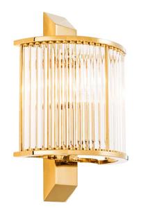 Casa Padrino Luxus Wandleuchte Gold 20,5 x 12 x H. 30 cm - Designer Wandlampe